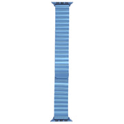 For Apple Watch SE 2022 44mm Bamboo Stainless Steel Magnetic Watch Band(Blue)