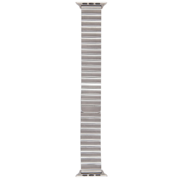 For Apple Watch SE 40mm Bamboo Stainless Steel Magnetic Watch Band(Sliver)