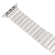 For Apple Watch Series 6 40mm Bamboo Stainless Steel Magnetic Watch Band(Starlight)