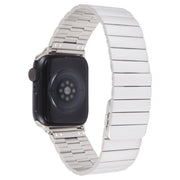 For Apple Watch Series 3 42mm Bamboo Stainless Steel Magnetic Watch Band(Starlight)