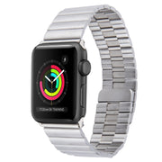 For Apple Watch Series 2 42mm Bamboo Stainless Steel Magnetic Watch Band(Sliver)