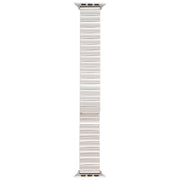 For Apple Watch Series 2 42mm Bamboo Stainless Steel Magnetic Watch Band(Starlight)