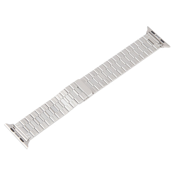 For Apple Watch Series 2 42mm Bamboo Stainless Steel Magnetic Watch Band(Starlight)