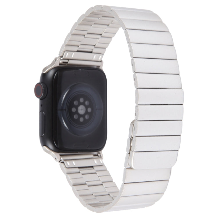 For Apple Watch Series 2 42mm Bamboo Stainless Steel Magnetic Watch Band(Starlight)