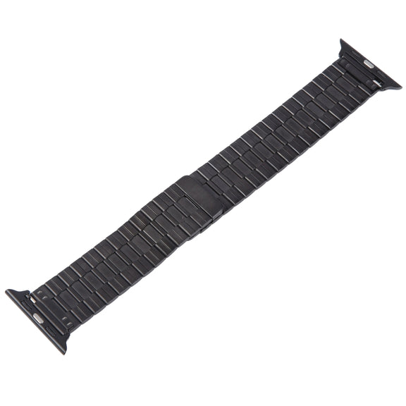 For Apple Watch 38mm Bamboo Stainless Steel Magnetic Watch Band(Black)