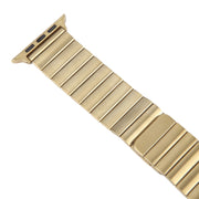 For Apple Watch 38mm Bamboo Stainless Steel Magnetic Watch Band(Gold)