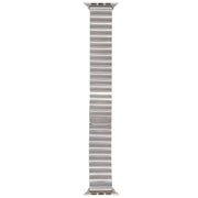 For Apple Watch 38mm Bamboo Stainless Steel Magnetic Watch Band(Sliver)