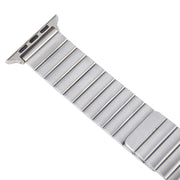 For Apple Watch 38mm Bamboo Stainless Steel Magnetic Watch Band(Sliver)