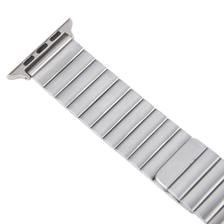 For Apple Watch 38mm Bamboo Stainless Steel Magnetic Watch Band(Sliver)