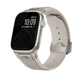For Apple Watch Series 5 44mm Vertical Texture Titanium Buckle Elastic Silicone Watch Band(Starlight) - free shipping - PMC TechLife - Order now!