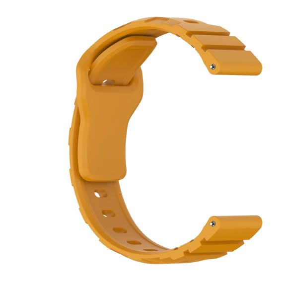 18mm Armor Silicone Watch Band(Yellow)