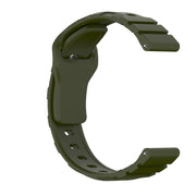 18mm Armor Silicone Watch Band(Army Green)