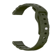 18mm Armor Silicone Watch Band(Army Green)