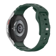 18mm Armor Silicone Watch Band(Dark Green)