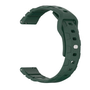18mm Armor Silicone Watch Band(Dark Green)