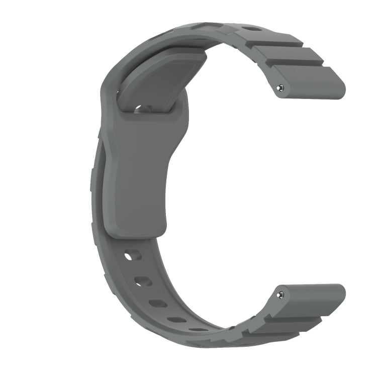 18mm Armor Silicone Watch Band(Space Grey)