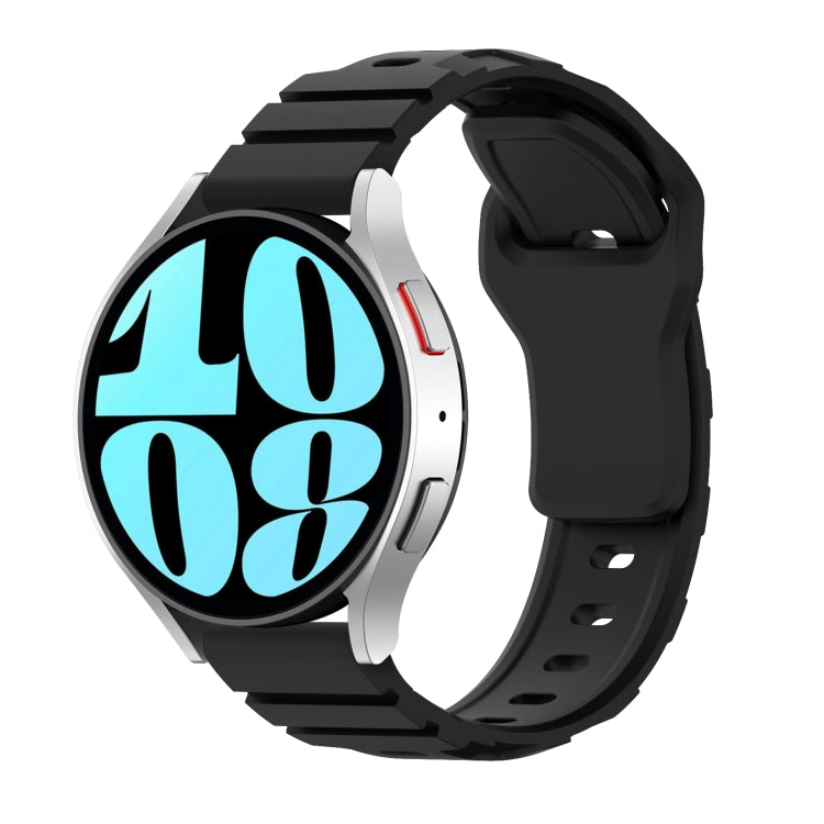 20mm Armor Silicone Watch Band(Black)