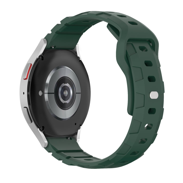 20mm Armor Silicone Watch Band(Dark Green)