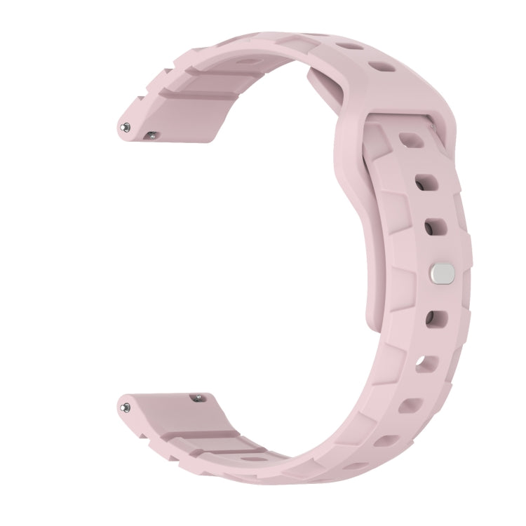 22mm Armor Silicone Watch Band(Pink)