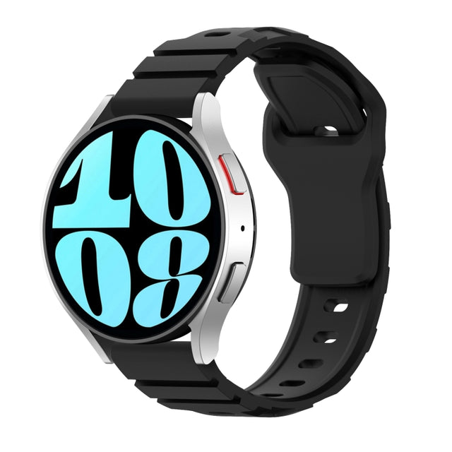 22mm Armor Silicone Watch Band(Black)