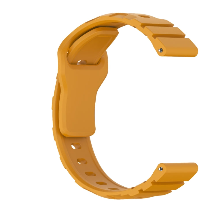 22mm Armor Silicone Watch Band(Yellow)