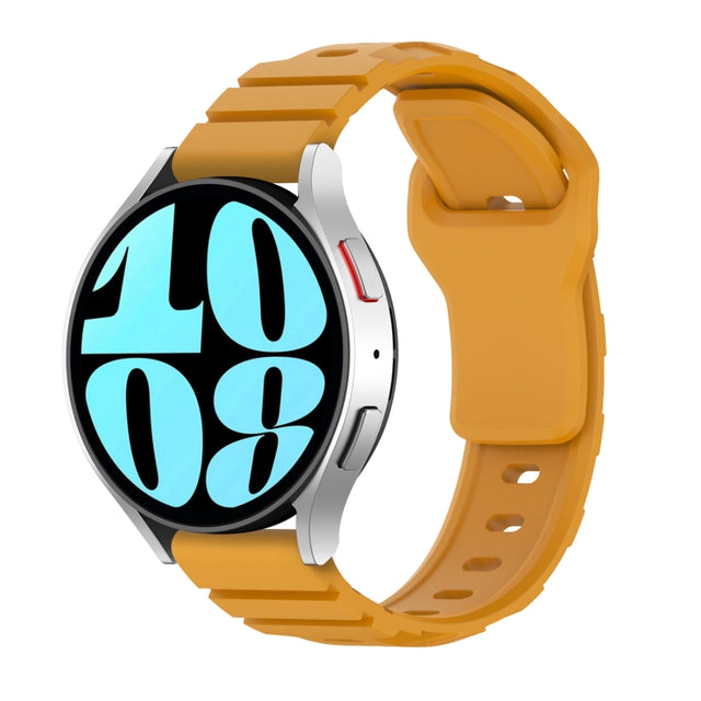 22mm Armor Silicone Watch Band(Yellow)