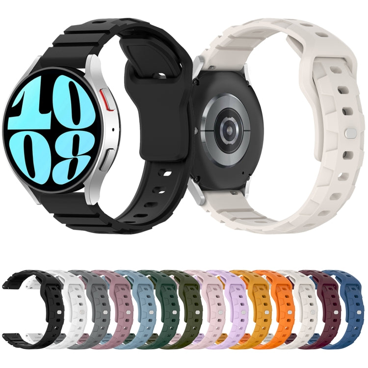 20mm Armor Silicone Watch Band(Rock Blue)