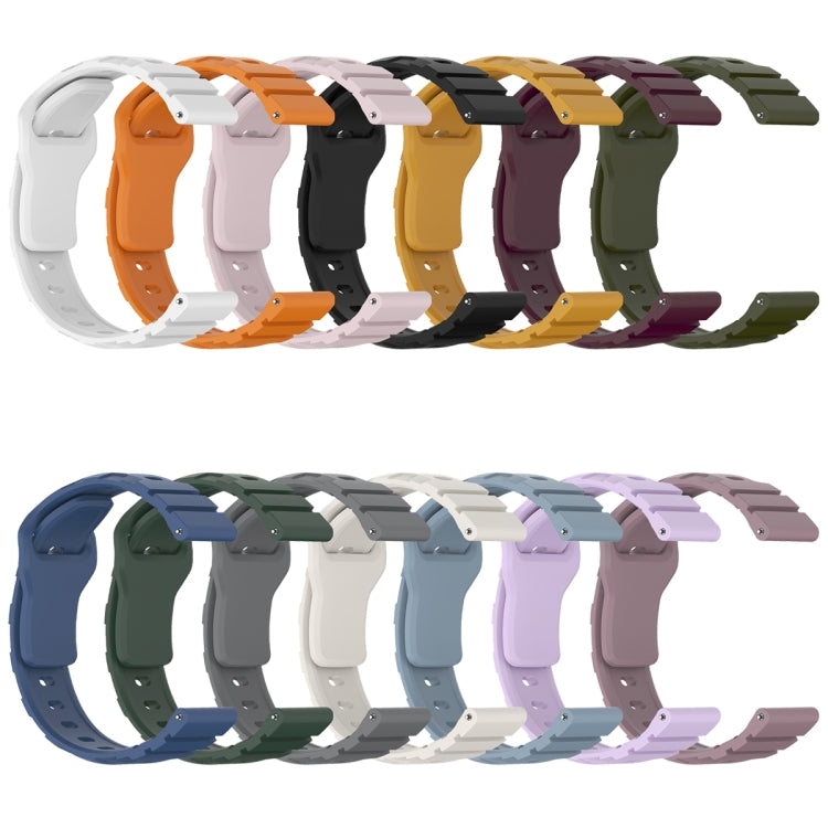22mm Armor Silicone Watch Band(Purple)