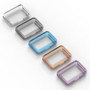For Samsung Galaxy Fit 3 Half Pack Hollow TPU Watch Protective Case(Transparent Blue)