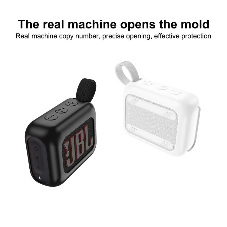 For JBL Go 4 Wireless Bluetooth Speaker Silicone Protective Case(Blue)
