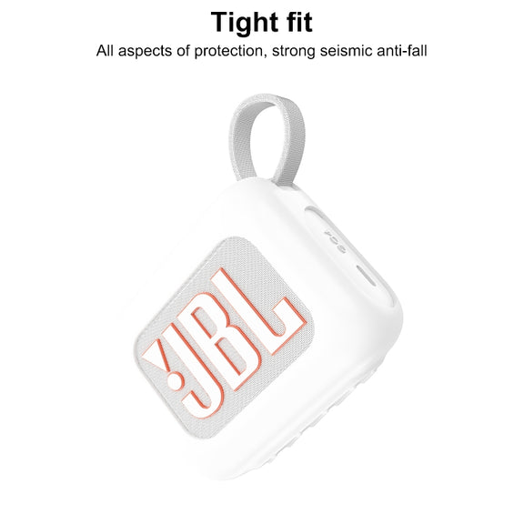 For JBL Go 4 Wireless Bluetooth Speaker Silicone Protective Case(Blue)