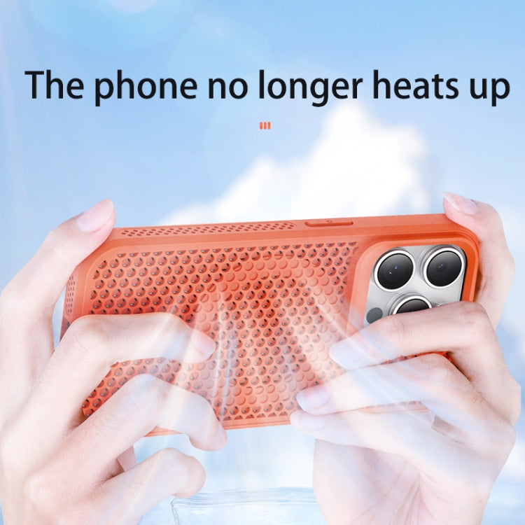For iPhone 16 Pro MagSafe Magnetic Heat Dissipation Phone Case(Orange)