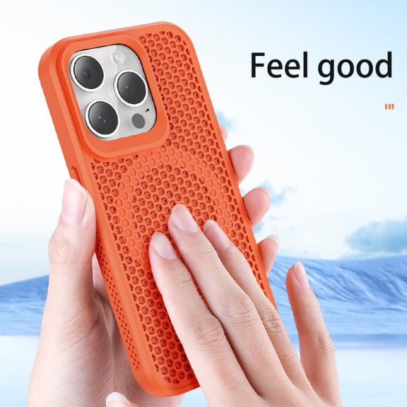 For iPhone 16 Pro Max MagSafe Magnetic Heat Dissipation Phone Case(Orange)