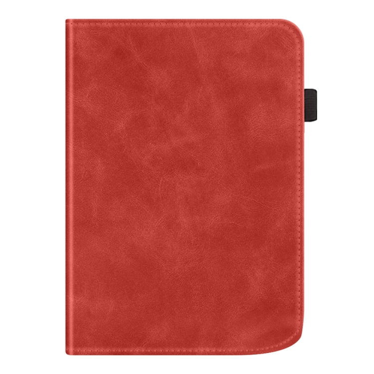 For Pocketbook Verse / Verse Pro Calfskin Leather Smart Tablet Case(Red)