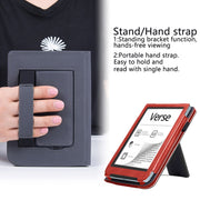 For Pocketbook Verse / Verse Pro Calfskin Leather Smart Tablet Case(Red)