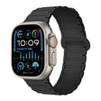For Apple Watch Ultra 2 49mm I-Shaped Magnetic Silicone Watch Band(Black) - Watch Bands by PMC TechLife | Online Shopping South Africa | PMC TechLife | Buy Now Pay Later Mobicred