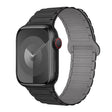 For Apple Watch Series 8 41mm I-Shaped Magnetic Silicone Watch Band(Black Gray) - Watch Bands by PMC TechLife | Online Shopping South Africa | PMC TechLife
