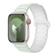 For Apple Watch Series 6 40mm I-Shaped Magnetic Silicone Watch Band(Mint White) - Watch Bands by PMC TechLife | Online Shopping South Africa | PMC TechLife