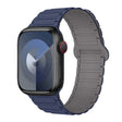 For Apple Watch 42mm I-Shaped Magnetic Silicone Watch Band(Indigo Gray) - Watch Bands by PMC TechLife | Online Shopping South Africa | PMC TechLife