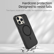 For iPhone 15 Pro Max RedPepper Armor Magsafe PC Hybrid TPU Phone Case(Black)