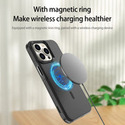 For iPhone 15 Pro RedPepper Armor Magsafe PC Hybrid TPU Phone Case(Black)
