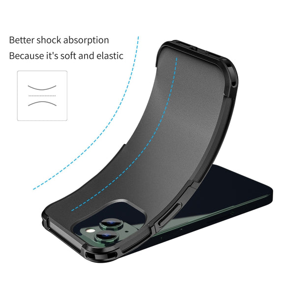 For iPhone 14 RedPepper Armor Magsafe PC Hybrid TPU Phone Case(Black)