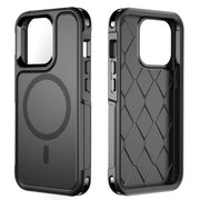 For iPhone 13 Pro RedPepper Armor Magsafe PC Hybrid TPU Phone Case(Black)