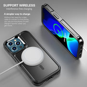 For iPhone 13 Pro RedPepper Armor Magsafe PC Hybrid TPU Phone Case(Black)