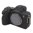 For Sony ILCE7RM5 / A7R5 Litchi Texture Soft Silicone Protective Case(Black) - free shipping - PMC TechLife - Order now!