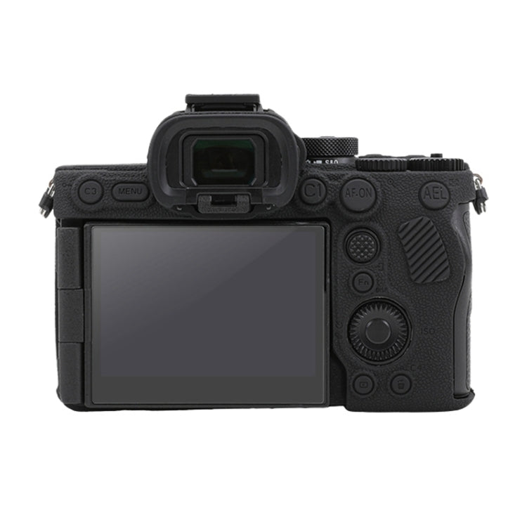 For Sony ILCE7RM5 / A7R5 Litchi Texture Soft Silicone Protective Case(Black)