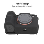 For Sony ILCE7RM5 / A7R5 Litchi Texture Soft Silicone Protective Case(Black)