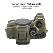 For Sony ILCE7RM5 / A7R5 Litchi Texture Soft Silicone Protective Case(Camouflage)