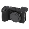 For Sony ILCE-6700 / A6700 Litchi Texture Soft Silicone Protective Case(Black) - Protective Case by PMC TechLife | Online Shopping South Africa | PMC TechLife | Buy Now Pay Later Mobicred