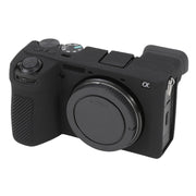 For Sony ILCE-6700 / A6700 Litchi Texture Soft Silicone Protective Case(Black)